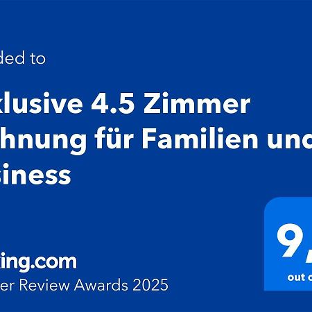 Exklusive 4.5 Zimmer Wohnung Fuer Familien Und Business 埃申茨 外观 照片